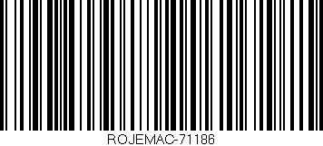 Código de barras (EAN, GTIN, SKU, ISBN): 'ROJEMAC-71186'