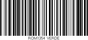 Código de barras (EAN, GTIN, SKU, ISBN): 'ROM1354/VERDE'