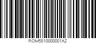 Código de barras (EAN, GTIN, SKU, ISBN): 'ROM5510000001AZ'