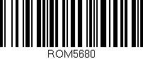 Código de barras (EAN, GTIN, SKU, ISBN): 'ROM5680'