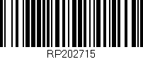 Código de barras (EAN, GTIN, SKU, ISBN): 'RP202715'