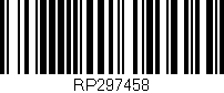 Código de barras (EAN, GTIN, SKU, ISBN): 'RP297458'