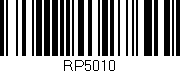 Código de barras (EAN, GTIN, SKU, ISBN): 'RP5010'