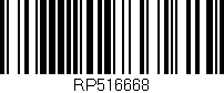 Código de barras (EAN, GTIN, SKU, ISBN): 'RP516668'