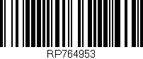 Código de barras (EAN, GTIN, SKU, ISBN): 'RP764953'