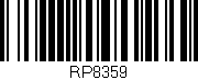 Código de barras (EAN, GTIN, SKU, ISBN): 'RP8359'