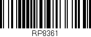 Código de barras (EAN, GTIN, SKU, ISBN): 'RP8361'