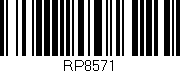 Código de barras (EAN, GTIN, SKU, ISBN): 'RP8571'