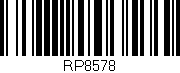 Código de barras (EAN, GTIN, SKU, ISBN): 'RP8578'