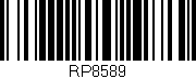 Código de barras (EAN, GTIN, SKU, ISBN): 'RP8589'