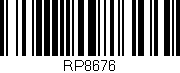 Código de barras (EAN, GTIN, SKU, ISBN): 'RP8676'