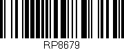 Código de barras (EAN, GTIN, SKU, ISBN): 'RP8679'