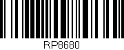Código de barras (EAN, GTIN, SKU, ISBN): 'RP8680'