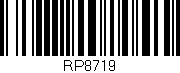 Código de barras (EAN, GTIN, SKU, ISBN): 'RP8719'