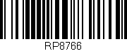 Código de barras (EAN, GTIN, SKU, ISBN): 'RP8766'