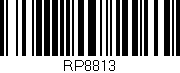Código de barras (EAN, GTIN, SKU, ISBN): 'RP8813'