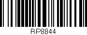 Código de barras (EAN, GTIN, SKU, ISBN): 'RP8844'