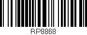 Código de barras (EAN, GTIN, SKU, ISBN): 'RP8868'
