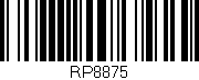 Código de barras (EAN, GTIN, SKU, ISBN): 'RP8875'