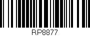 Código de barras (EAN, GTIN, SKU, ISBN): 'RP8877'