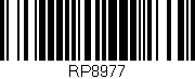 Código de barras (EAN, GTIN, SKU, ISBN): 'RP8977'