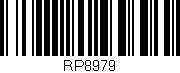 Código de barras (EAN, GTIN, SKU, ISBN): 'RP8979'