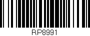 Código de barras (EAN, GTIN, SKU, ISBN): 'RP8991'