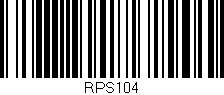 Código de barras (EAN, GTIN, SKU, ISBN): 'RPS104'