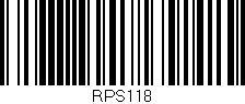 Código de barras (EAN, GTIN, SKU, ISBN): 'RPS118'