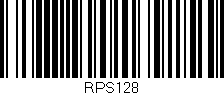 Código de barras (EAN, GTIN, SKU, ISBN): 'RPS128'