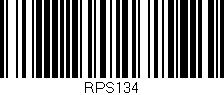 Código de barras (EAN, GTIN, SKU, ISBN): 'RPS134'