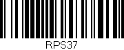 Código de barras (EAN, GTIN, SKU, ISBN): 'RPS37'