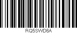 Código de barras (EAN, GTIN, SKU, ISBN): 'RQ5SWD6A'