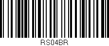 Código de barras (EAN, GTIN, SKU, ISBN): 'RS04BR'