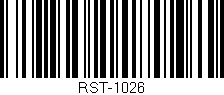 Código de barras (EAN, GTIN, SKU, ISBN): 'RST-1026'