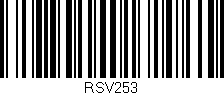 Código de barras (EAN, GTIN, SKU, ISBN): 'RSV253'