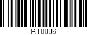 Código de barras (EAN, GTIN, SKU, ISBN): 'RT0006'