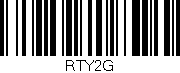 Código de barras (EAN, GTIN, SKU, ISBN): 'RTY2G'