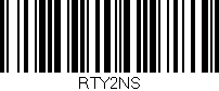 Código de barras (EAN, GTIN, SKU, ISBN): 'RTY2NS'