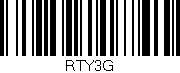 Código de barras (EAN, GTIN, SKU, ISBN): 'RTY3G'