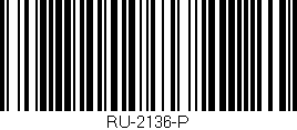 Código de barras (EAN, GTIN, SKU, ISBN): 'RU-2136-P'