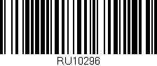 Código de barras (EAN, GTIN, SKU, ISBN): 'RU10296'
