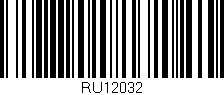Código de barras (EAN, GTIN, SKU, ISBN): 'RU12032'