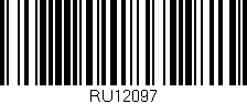 Código de barras (EAN, GTIN, SKU, ISBN): 'RU12097'