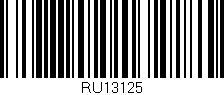 Código de barras (EAN, GTIN, SKU, ISBN): 'RU13125'