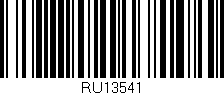 Código de barras (EAN, GTIN, SKU, ISBN): 'RU13541'
