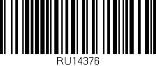 Código de barras (EAN, GTIN, SKU, ISBN): 'RU14376'