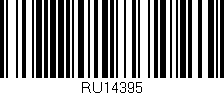 Código de barras (EAN, GTIN, SKU, ISBN): 'RU14395'