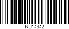 Código de barras (EAN, GTIN, SKU, ISBN): 'RU14642'