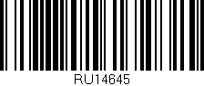 Código de barras (EAN, GTIN, SKU, ISBN): 'RU14645'